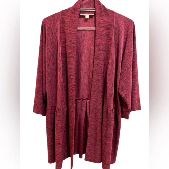 Travel Smith Soft Knit Open Cardigan Wrap Size L - Picture 4 of 5